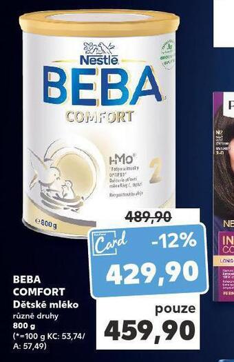 Kaufland Beba comfort dětské mléko nabídka