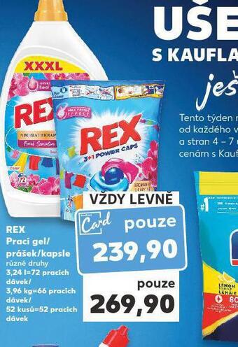 Kaufland Rex prací prostředek nabídka