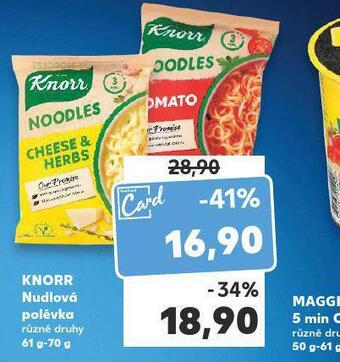 Kaufland Knorr nudlová polévka nabídka