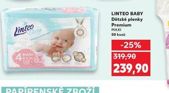 Kaufland Linteo baby dětské plenky prmeium nabídka