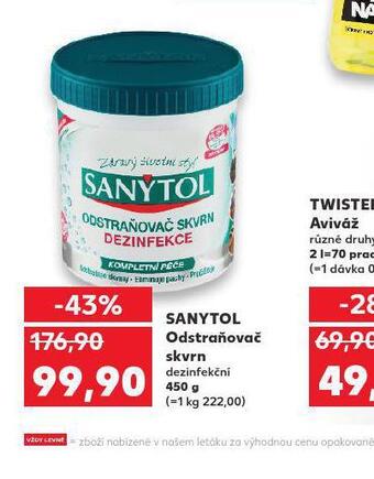 Kaufland Sanytol odstraňovač skvrn nabídka