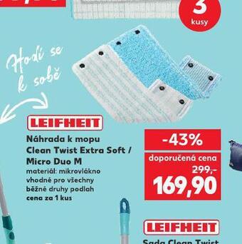 Kaufland Náhrada k mopu clean twist extra soft / micro duo m nabídka