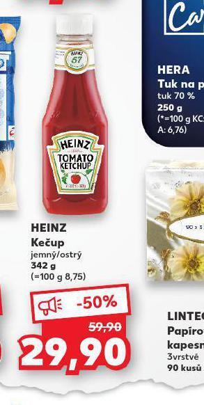 Kaufland Heinz kečup nabídka