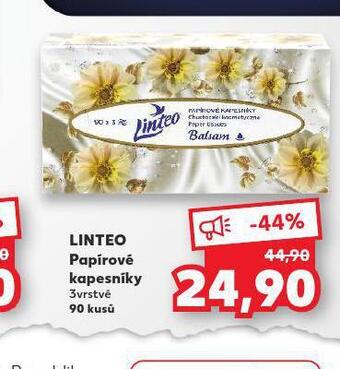 Kaufland Linteo papírové kapesníky nabídka