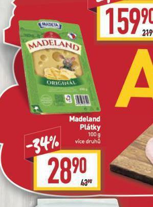 Billa Madeland plátky nabídka
