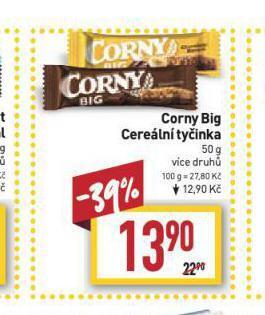 Billa Corny big cereální tyčinka nabídka