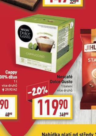 Billa Nescafé dolce gusto nabídka