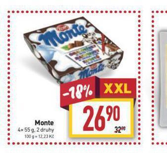 Billa Zott monte nabídka