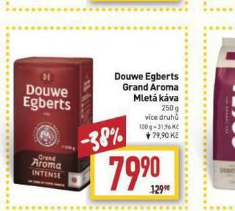 Billa Douwe egberts grand aroma mletá káva nabídka