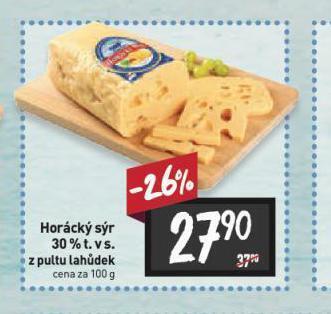 Billa Horácký sýr 30% nabídka