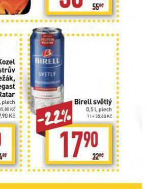 Billa Pivo birell nealko nabídka