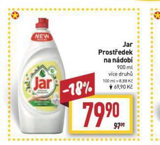 Billa Jar prostředek na nádobí nabídka