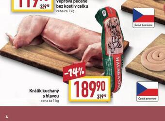 Billa Králík kuchaný s hlavou nabídka