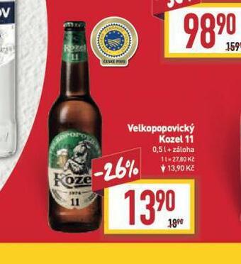 Billa Pivo velkopopovický kozel 11 nabídka