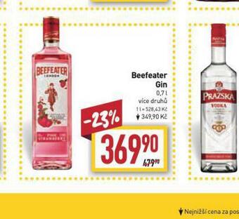 Billa Beefeater gin nabídka
