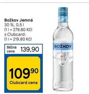 Tesco Božkov jemná 30%, 0,5 1 nabídka