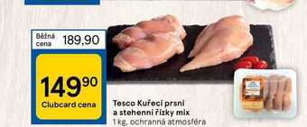 Tesco Tesco kuřecí prsní a stehenní řízky mix 1 kg nabídka