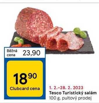 Tesco Tesco turistický salám 100 g nabídka