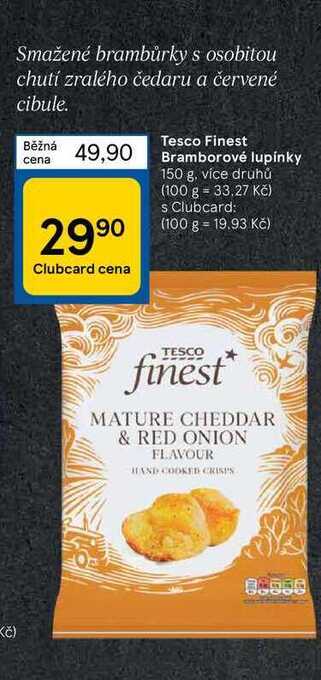 Tesco Tesco finest bramborové lupínky 150 g nabídka