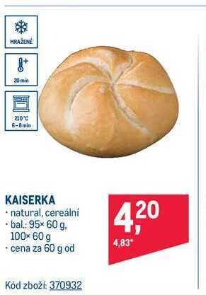 Makro Kaiserka 60 g nabídka