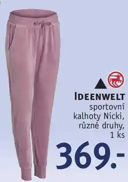 Rossmann Ideenwelt sportovní kalhoty nicki nabídka