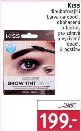 Rossmann Kiss dlouhotrvající barva na obočí nabídka