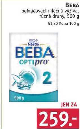 Rossmann Beba pokračovací mléčná výživa, 500 g nabídka