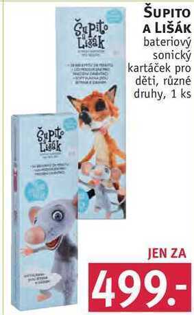 Rossmann Šupito a lišák bateriový sonický kartáček pro děti nabídka