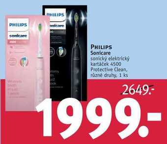 Rossmann Philips sonicare sonický elektrický kartáček 4500 protective clean nabídka