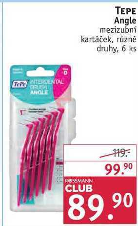 Rossmann Tepe angle mezizubní kartáček, 6 ks nabídka
