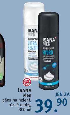 Rossmann Isana men pěna na holení, 300 ml nabídka