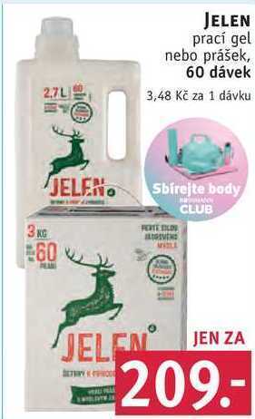 Rossmann Jelen prací gel nebo prášek, 60 dávek nabídka