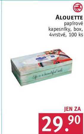 Rossmann Alouette papírové kapesníky, 100 ks nabídka