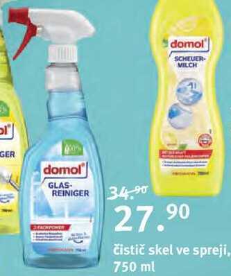 Rossmann Domol čistič skel ve spreji, 750 ml nabídka