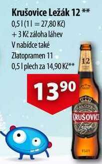CBA Krušovice ležák 12, 0,5 l nabídka