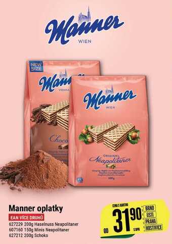 Tamda Foods Manner oplatky nabídka