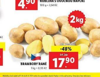 Lidl Brambory rané nabídka