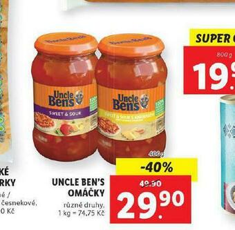 Lidl Uncle ben´s omáčky nabídka