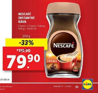Lidl Nescafé instantní káva nabídka