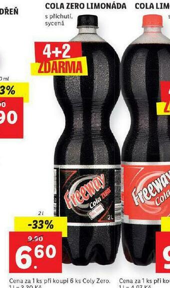 Lidl Cola zero limonáda nabídka