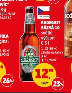 Penny Market Pivo radegast rázná 10 nabídka