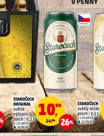 Penny Market Pivo staročech original nabídka