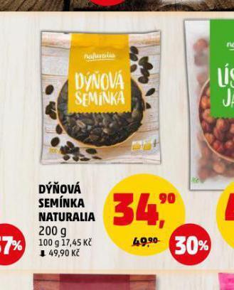 Penny Market Dýňová semínka naturalia nabídka