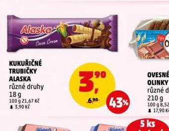 Penny Market Alaska kukuřičné trubičky nabídka