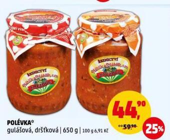 Penny Market Polévka gulášová, dršťková nabídka
