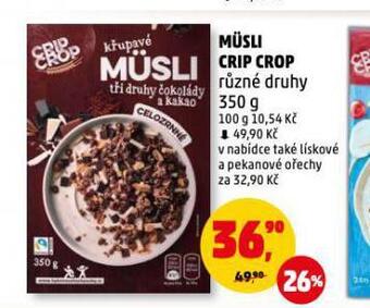 Penny Market Müsli crip crop nabídka