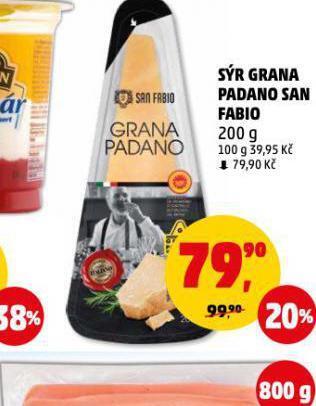 Penny Market Sýr grana padano san fabio nabídka