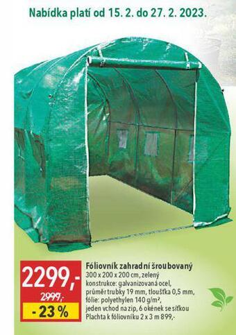 Fóliovník zahradní šroubovaný