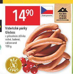 Globus Vídeňské párky nabídka