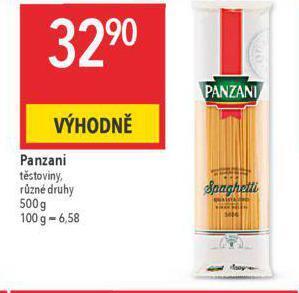 Globus Panzani těstoviny nabídka